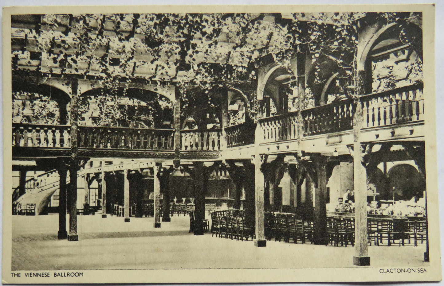 Vintage Postcard of The Viennese Ballroom, Clacton-On-Sea