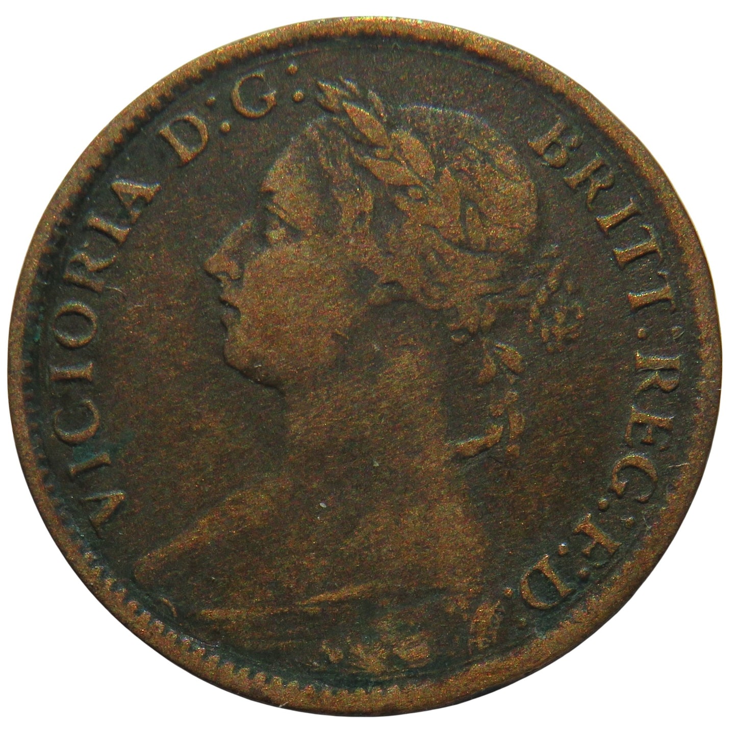 1884 Queen Victoria Farthing Coin - Great Britain
