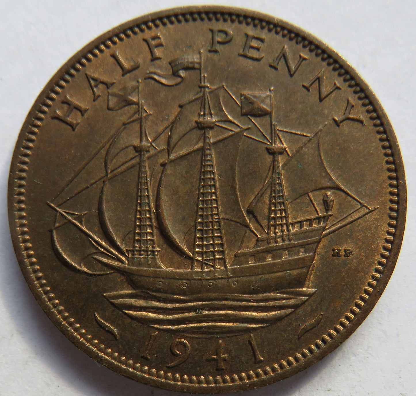 1941 King George VI Halfpenny Coin In High Grade - Great Britain