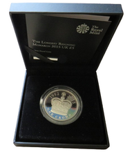 Load image into Gallery viewer, 2015 Uk £5 Silver Proof Coin The Longest Reigning Monarch
