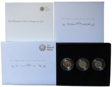 Load image into Gallery viewer, The Windsor Silver Sixpence Set By The Royal Mint
