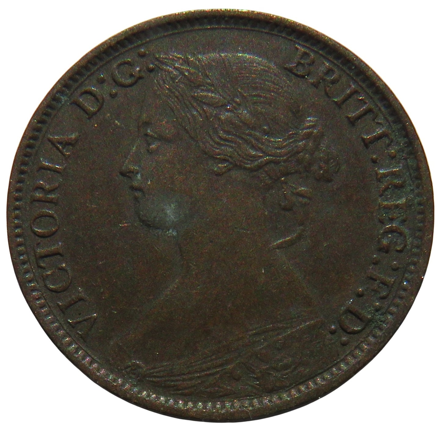 1862 Queen Victoria Farthing Coin - Great Britain