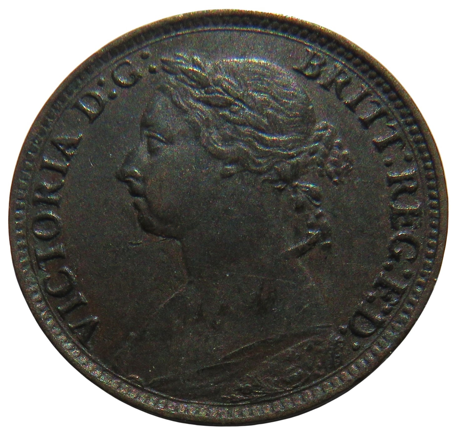 1884 Queen Victoria Farthing Coin - Great Britain