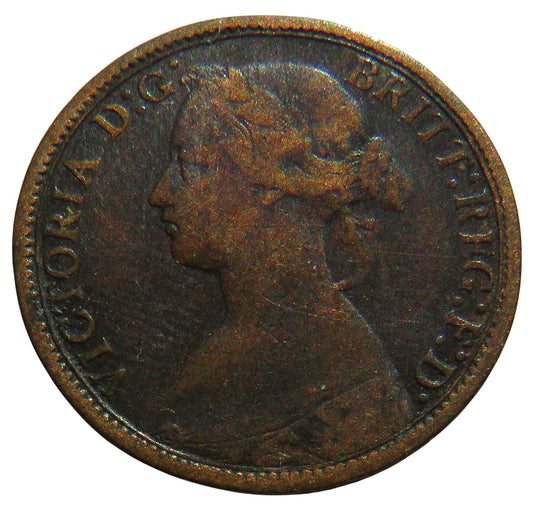 1861 Queen Victoria Farthing Coin - Great Britain
