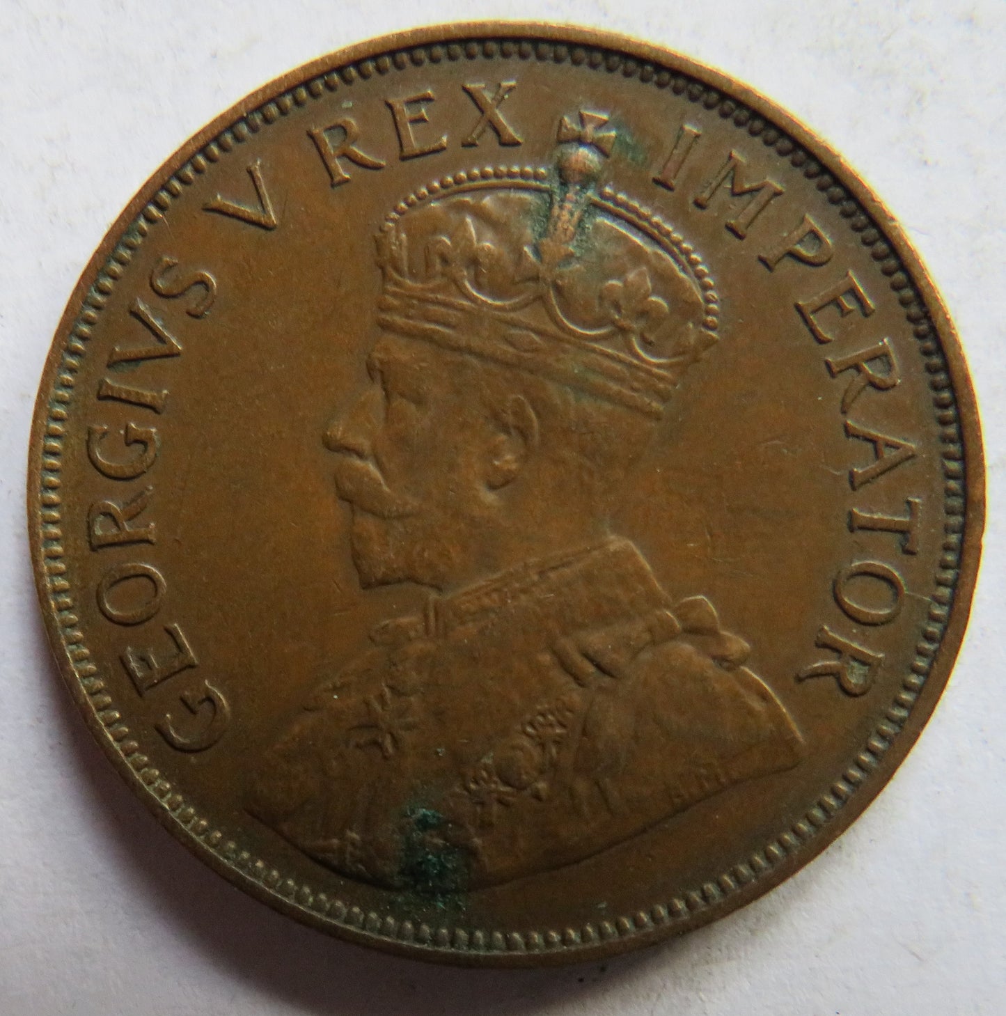 1935 King George V South Africa One Penny Coin
