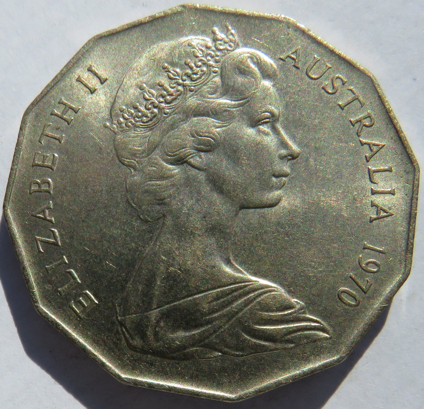 1970 Australia 50 Fifty Cents Coin