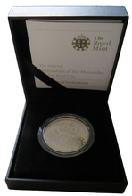 Load image into Gallery viewer, 2010 Restoration Of The Monarchy Silver Proof £5 Coin
