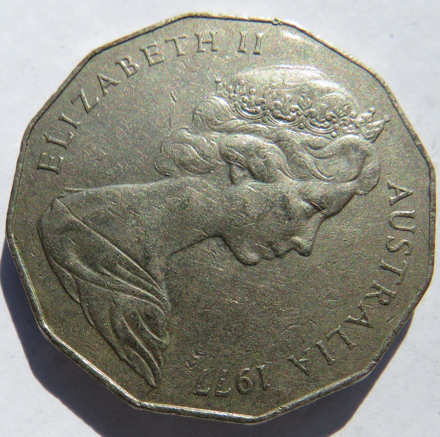 1977 Australia 50 Fifty Cents Coin