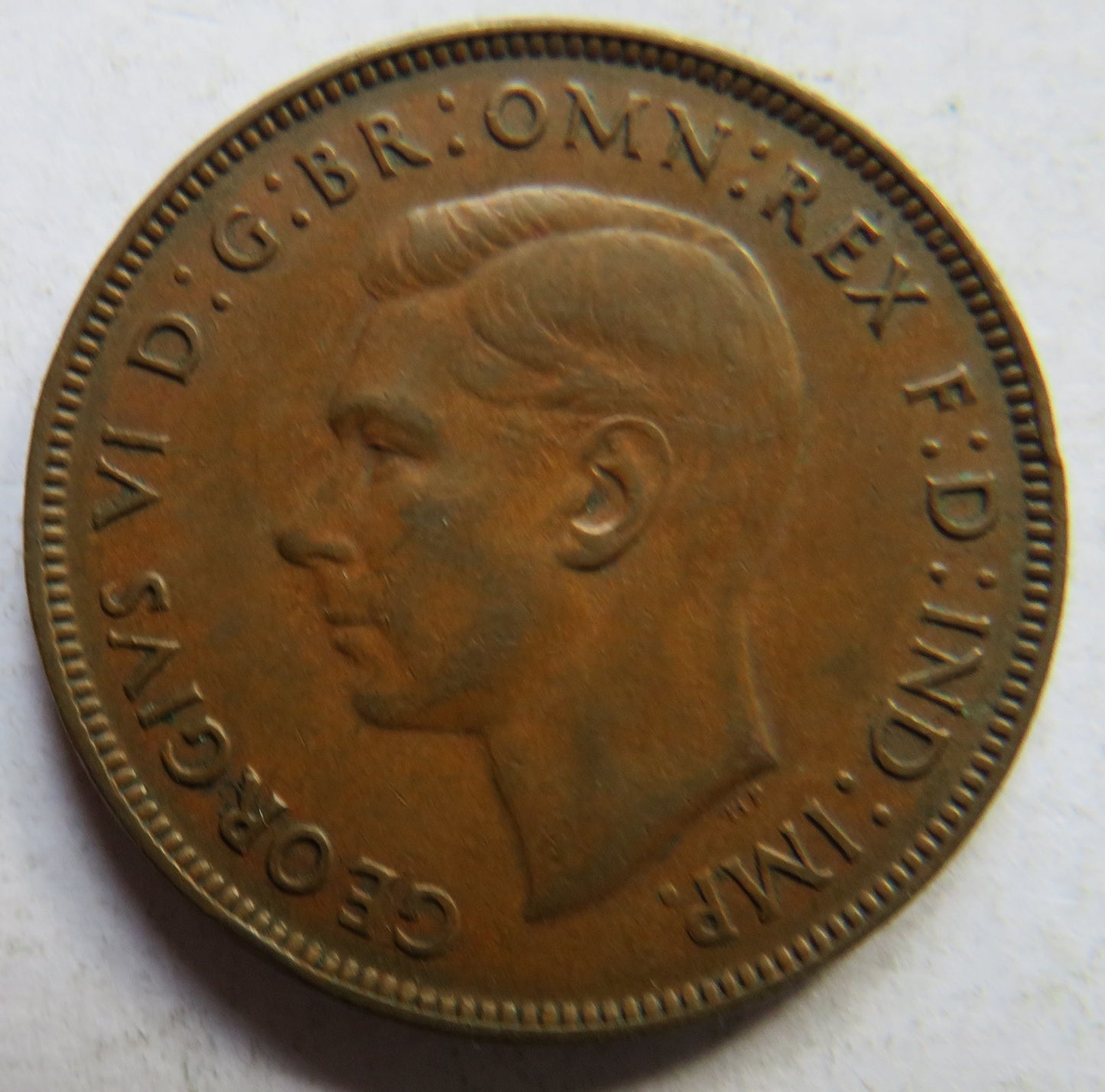 1939 King George VI Australia One Penny Coin