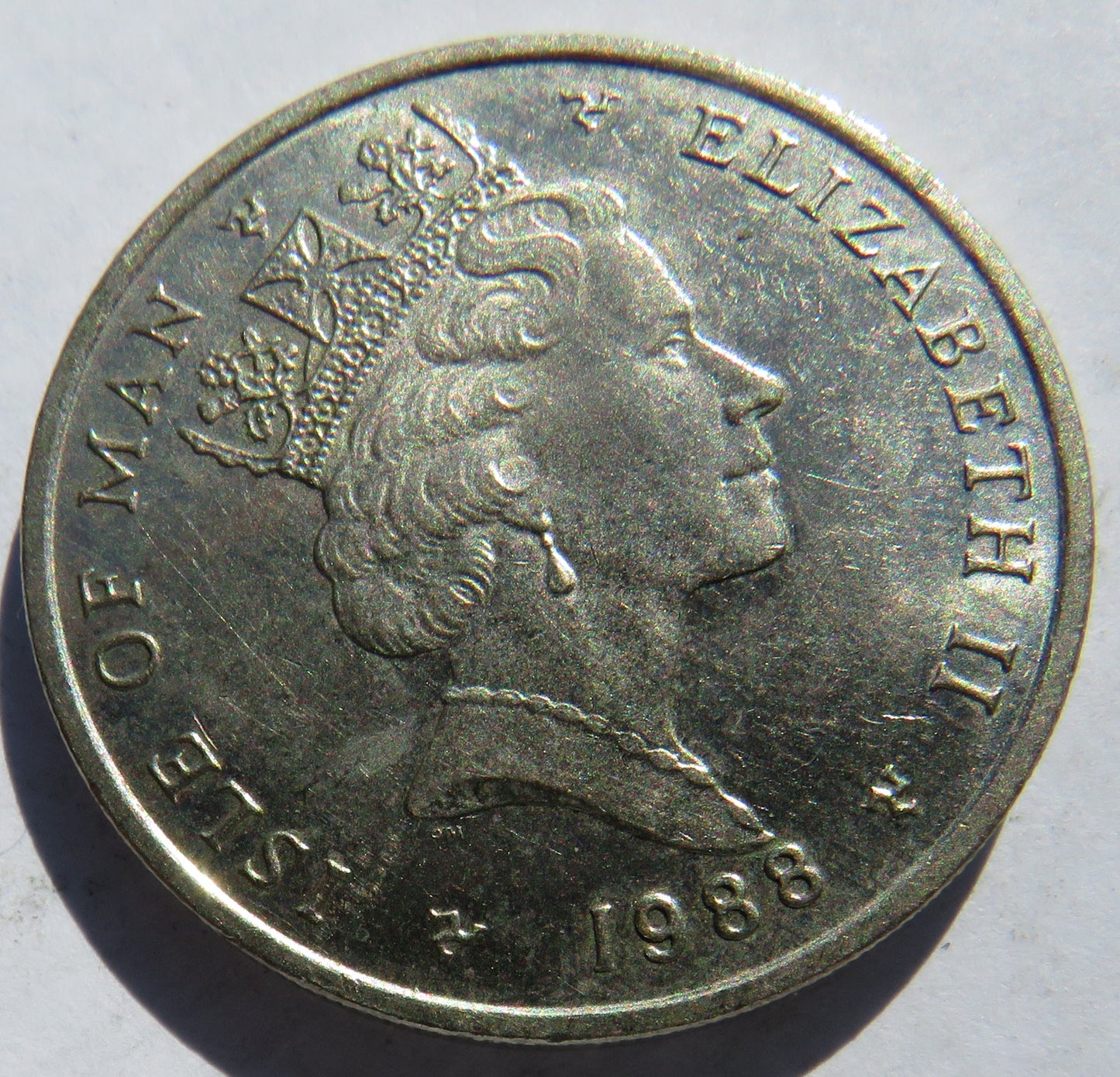 1988 Isle of Man 10p Ten Pence Coin