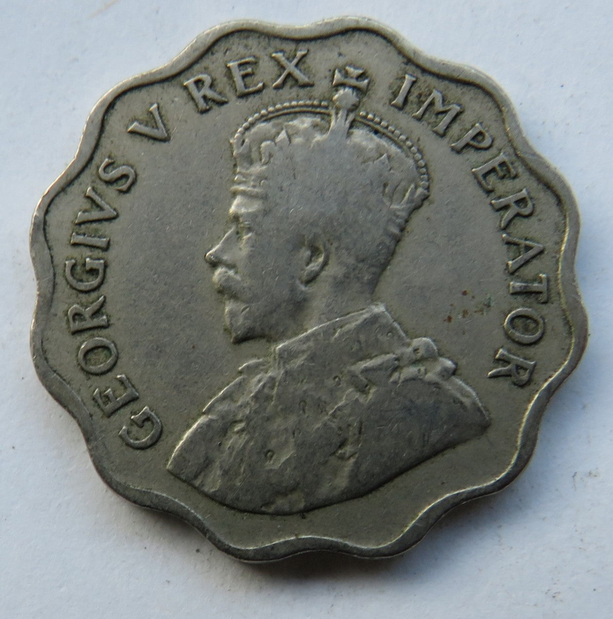 1934 King George V Cyprus One Piastre Coin