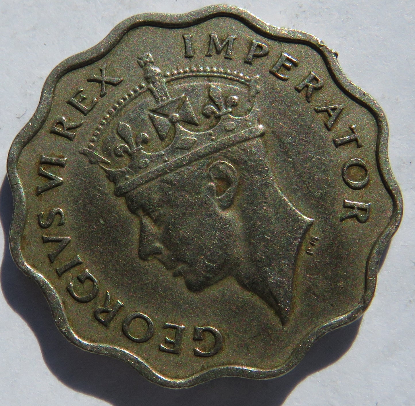 1938 King George VI Cyprus 1 Piastre Coin