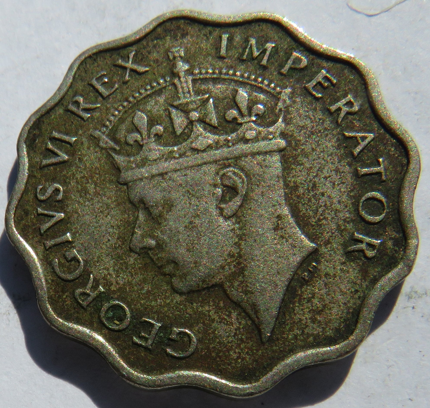 1938 King George VI Cyprus 1 Piastre Coin