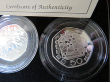 Load image into Gallery viewer, 1994 United Kingdom Silver Proof Fifty Pence 2 Coin Set EEC 50p
