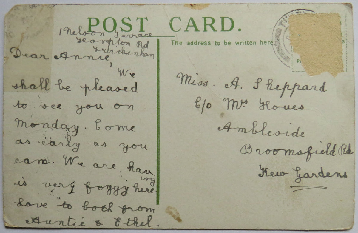 Vintage Postcard of Queens Cross & U. F. Church, Aberdeen