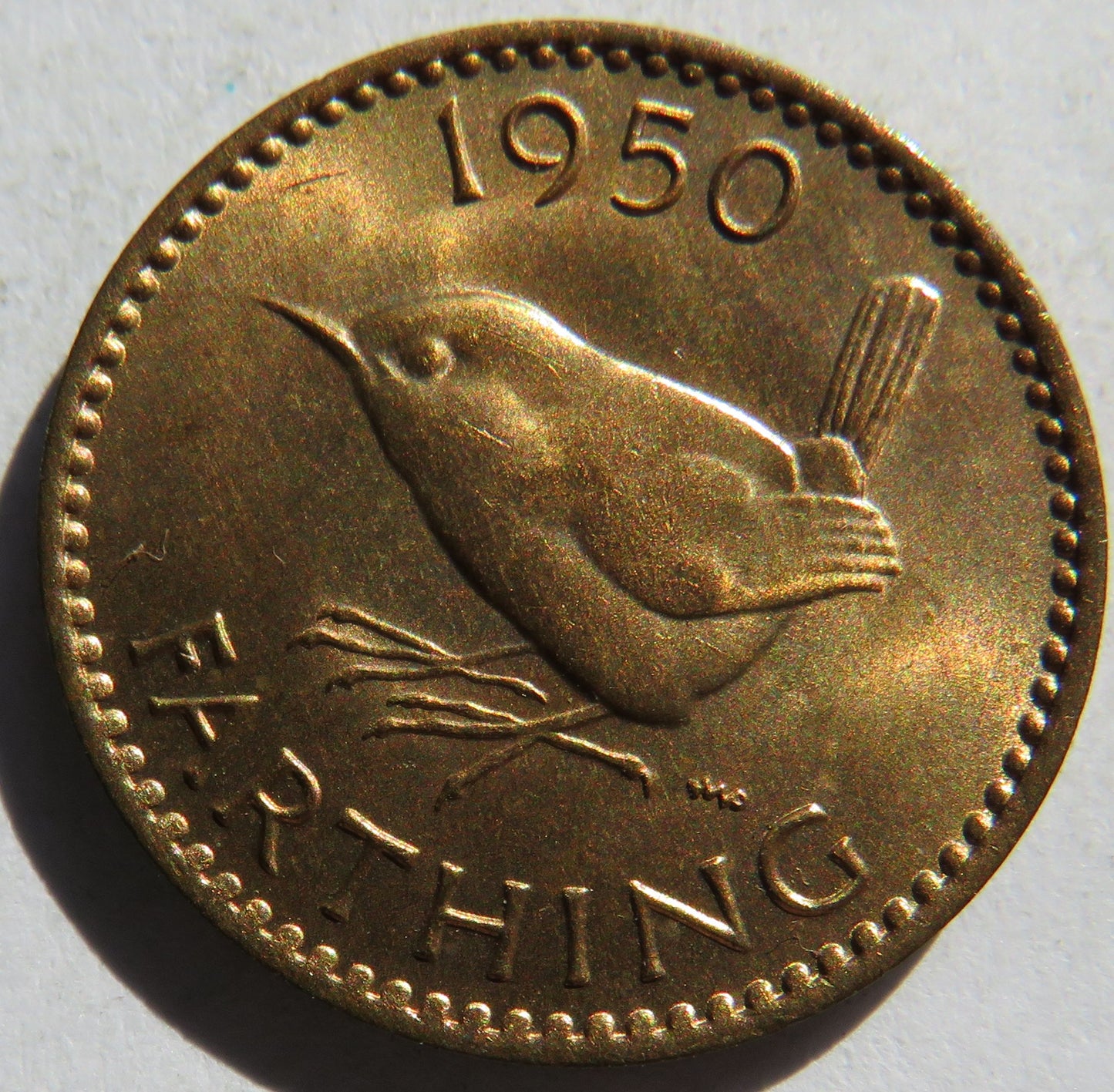 1950 King George VI Farthing Coin In High Grade - Great Britain