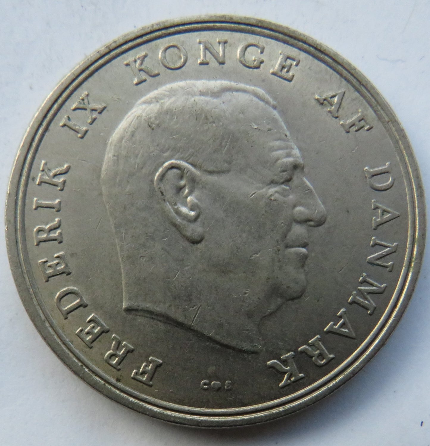 1961 Denmark 5 Kroner Coin
