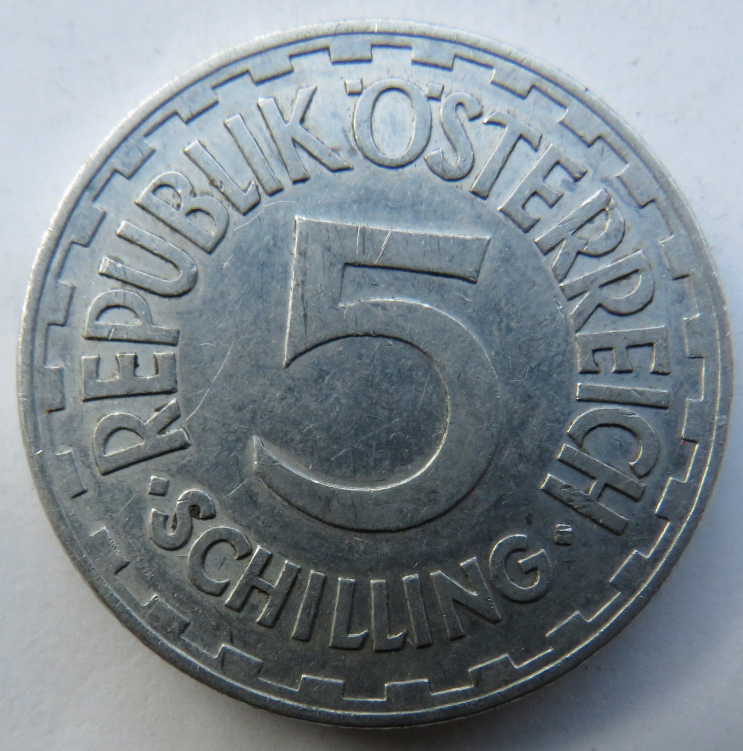 1952 Austria 5 Schilling Coin