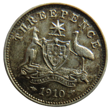Load image into Gallery viewer, 1910 King Edward VII Silver Threepence Coin
