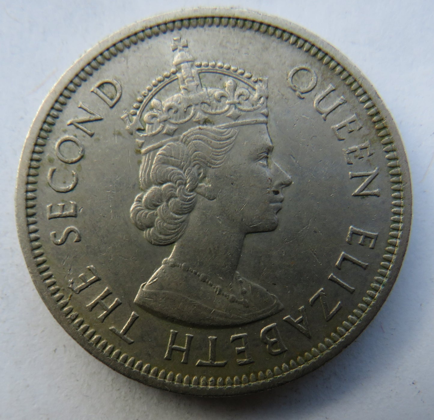 1972 Queen Elizabeth II Hong Kong One Dollar Coin