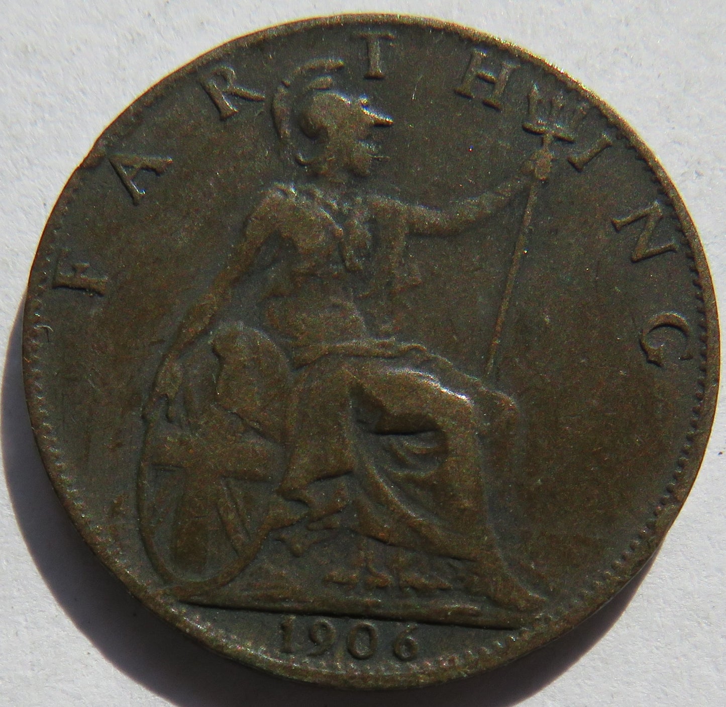 1906 King Edward VII Farthing Coin - Great Britain
