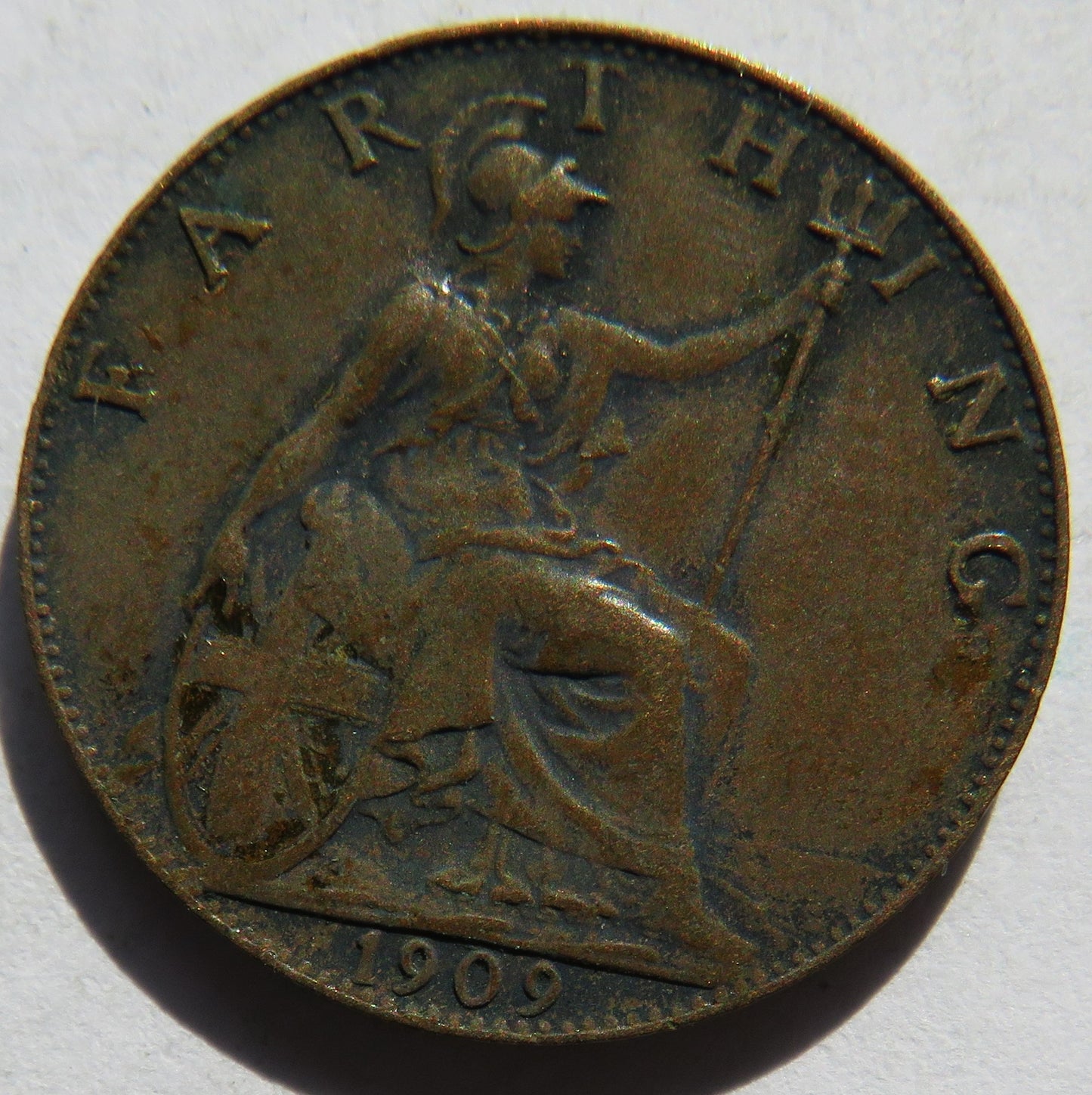 1909 King Edward VII Farthing Coin - Great Britain