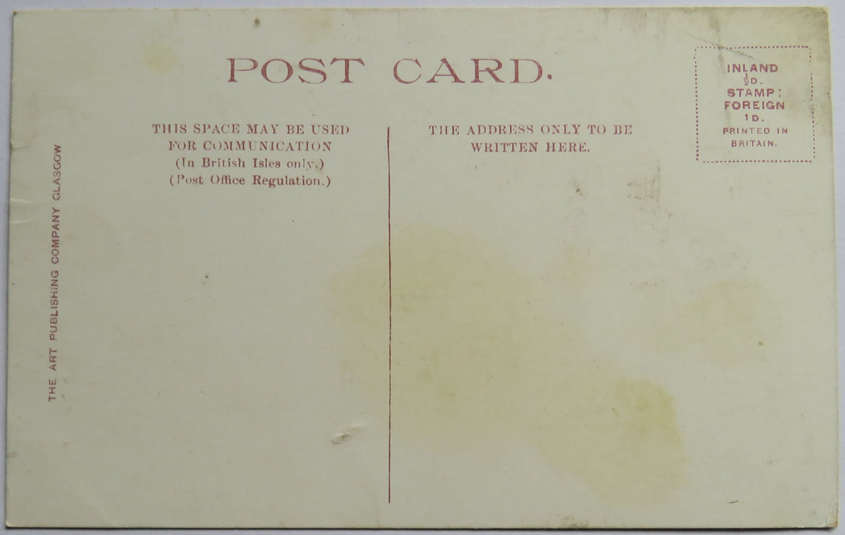 Vintage Postcard of Burns' Monument, Ayr, The Art Publishing Company