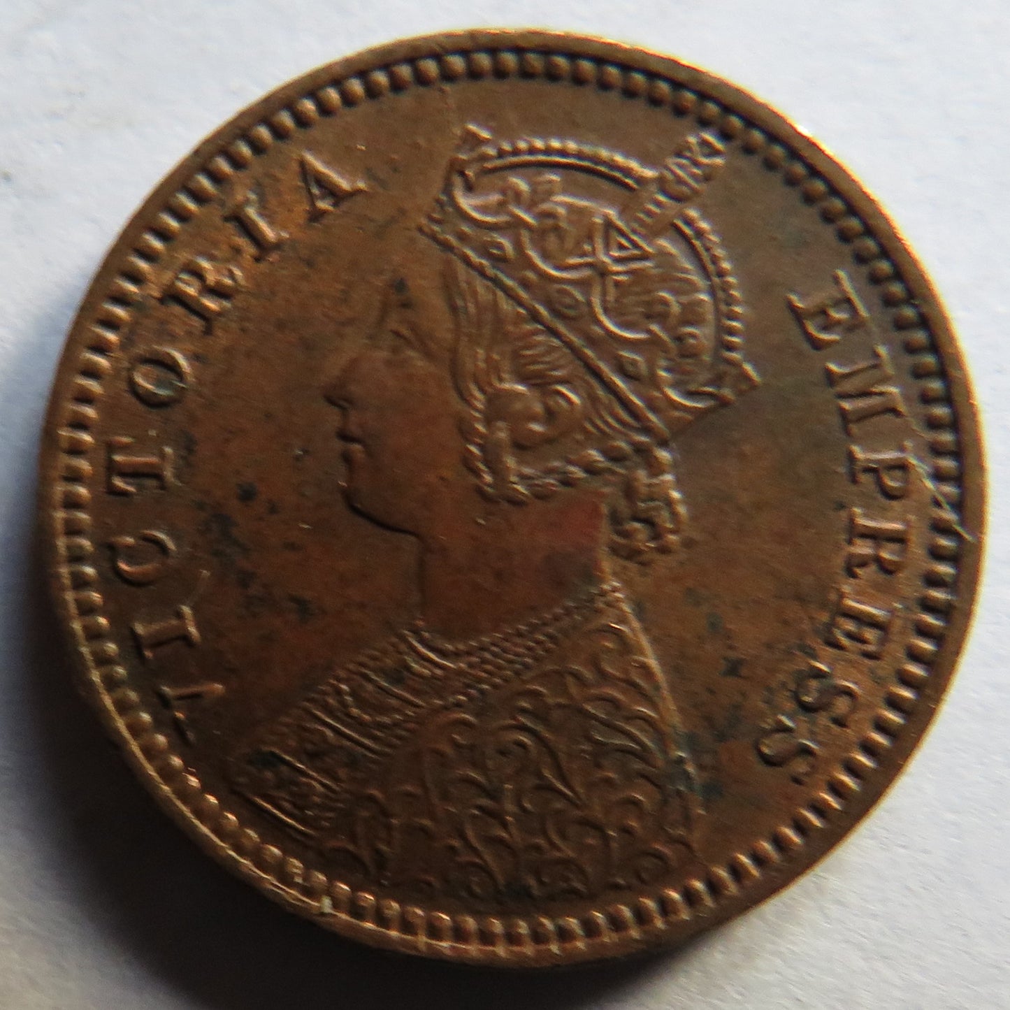 1895 Queen Victoria India 1/12th Anna Coin In Higher Grade