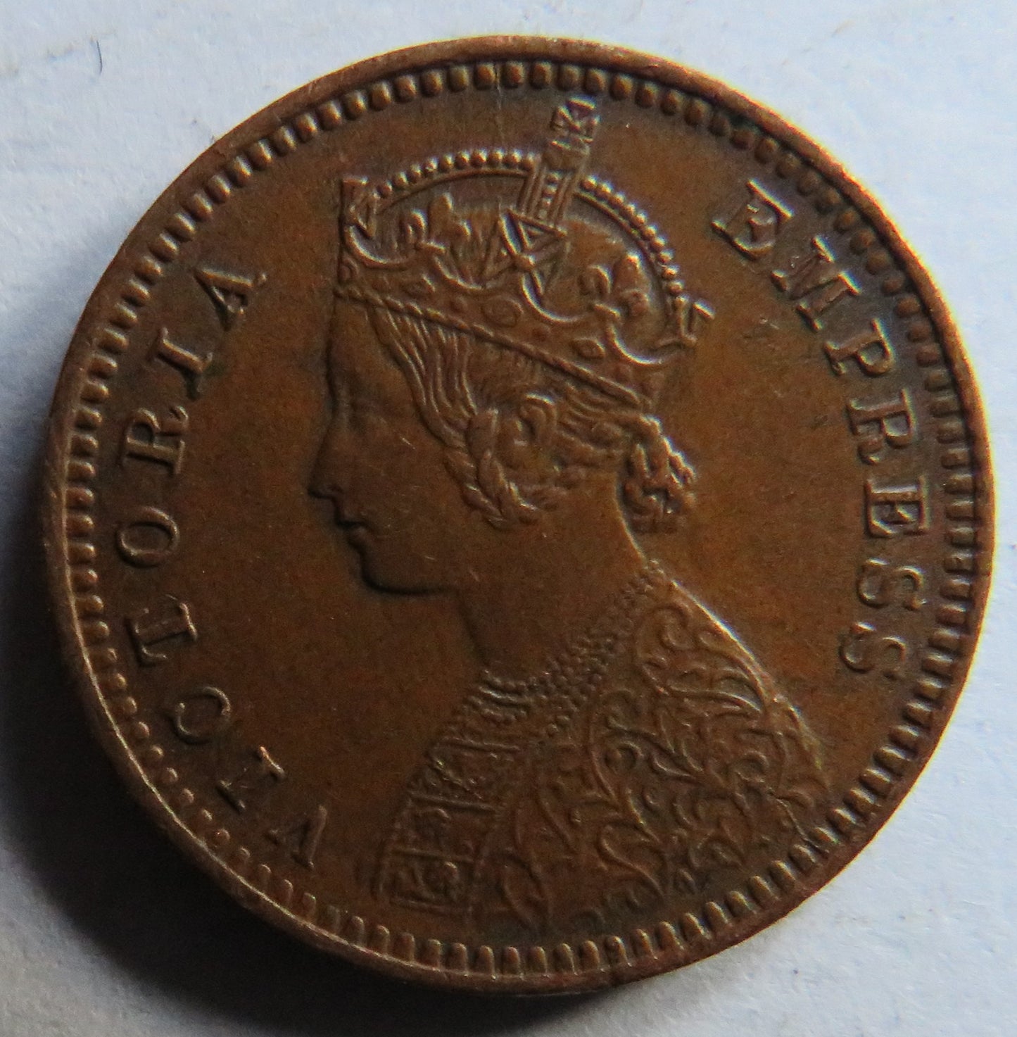 1898 Queen Victoria India 1/12th Anna Coin