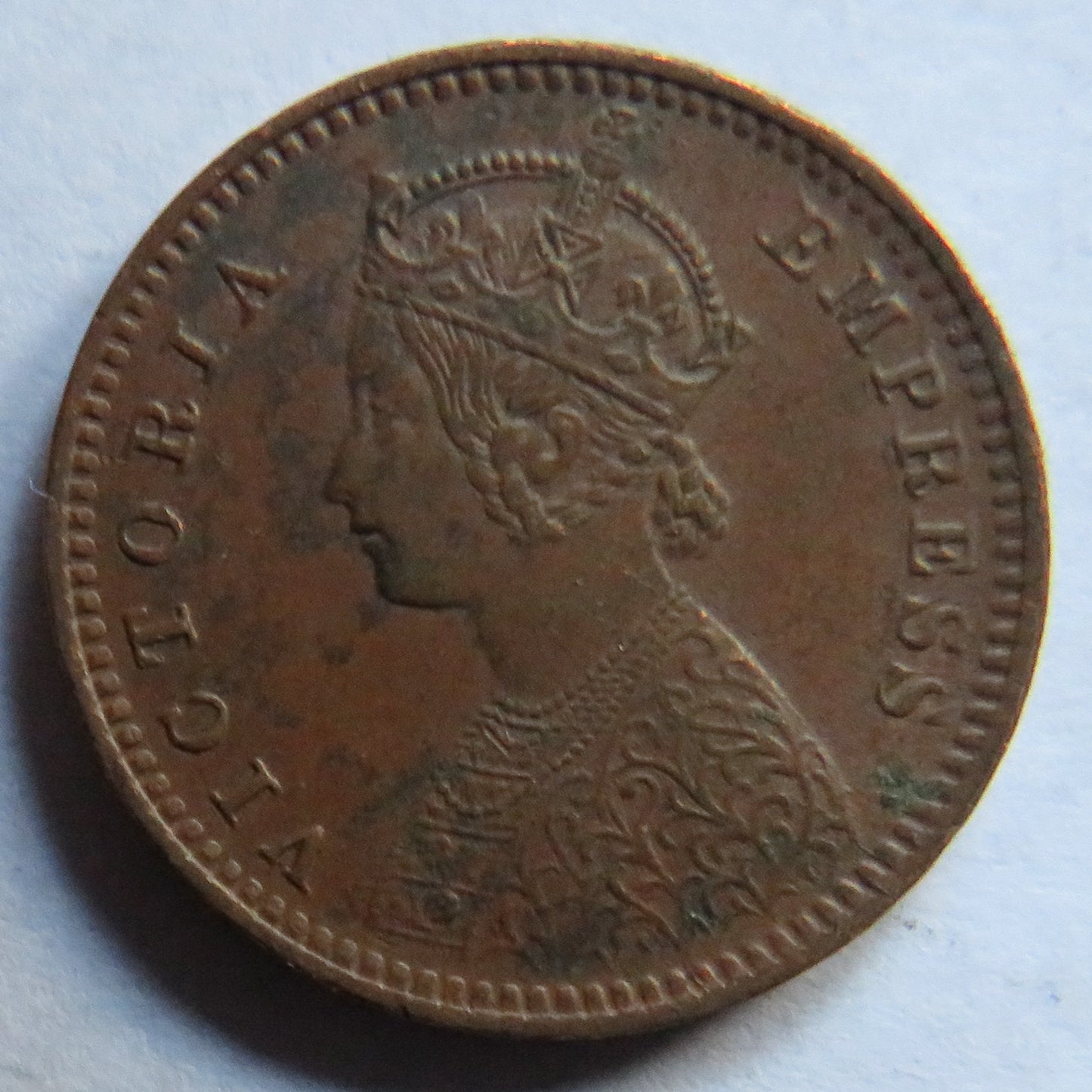 1899 Queen Victoria India 1/12th Anna Coin