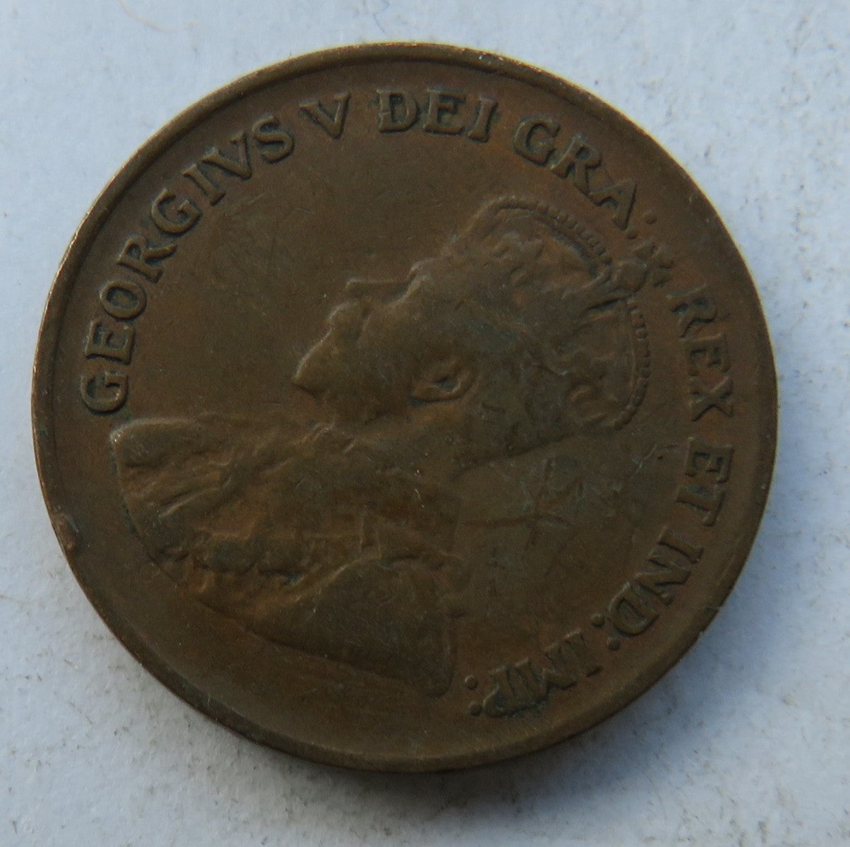 1932 King George V Canada One Cent Coin