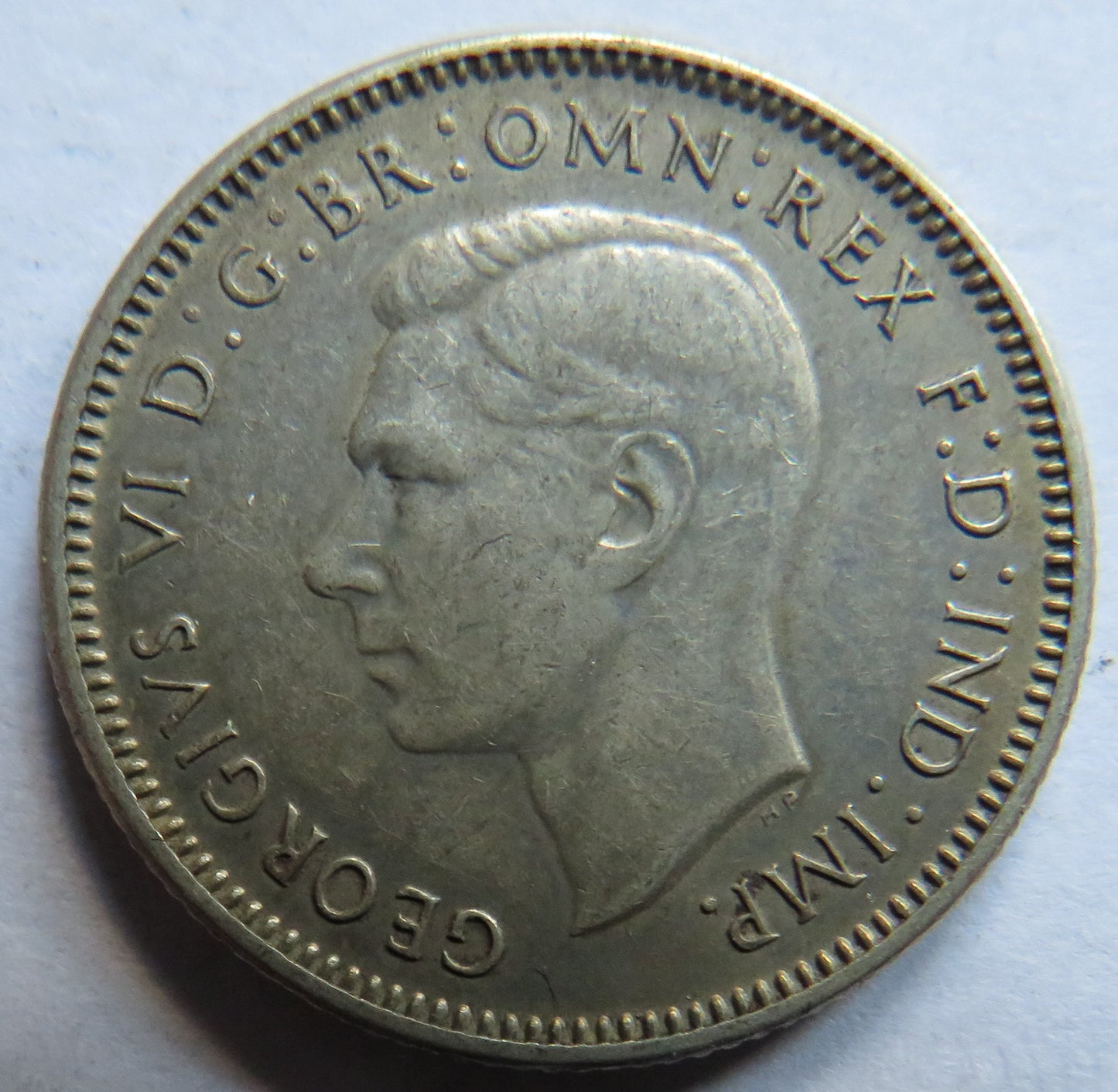 1944 King George VI Australia Silver Shilling Coin