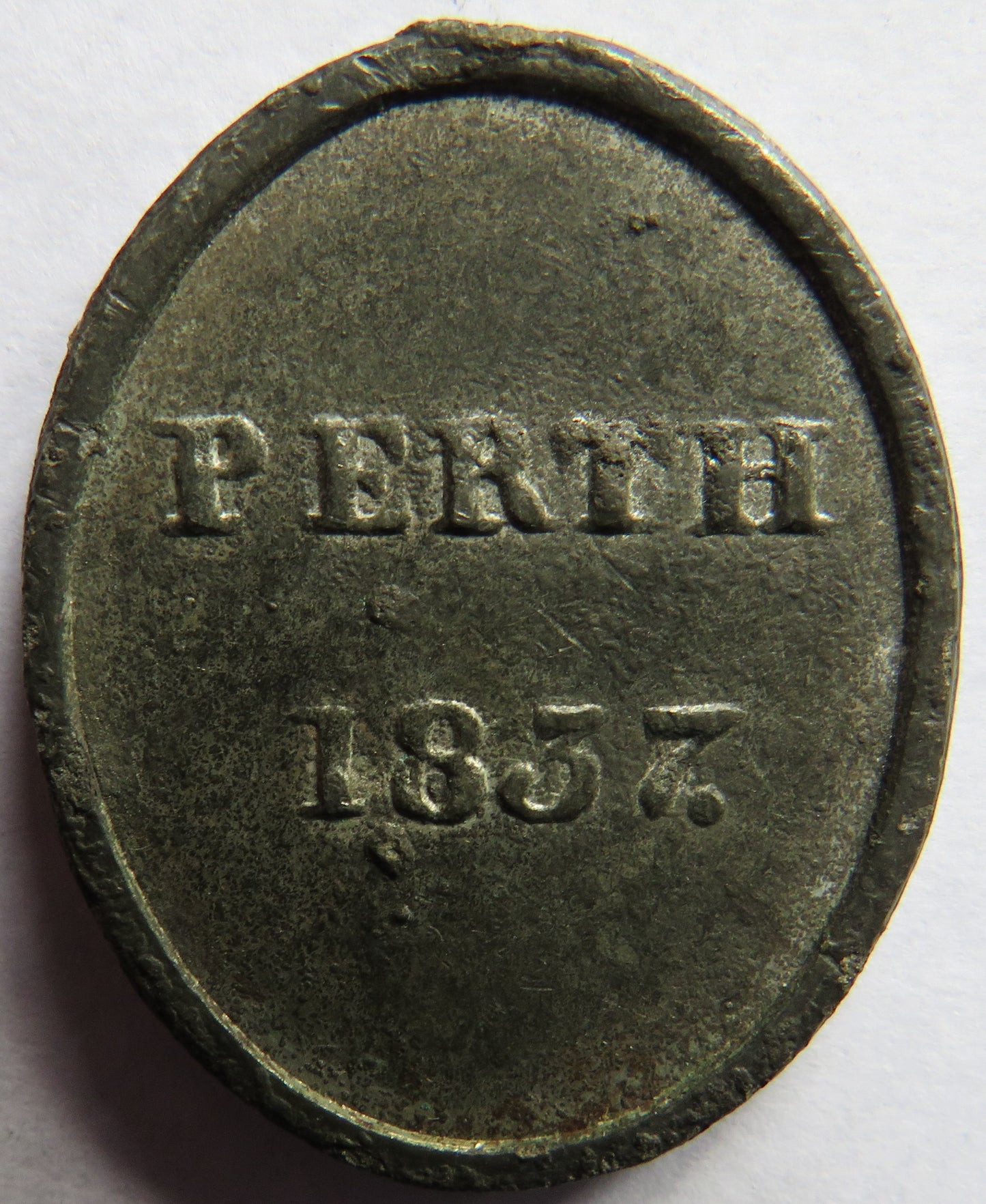 1837 Perth St Leonard Church Token