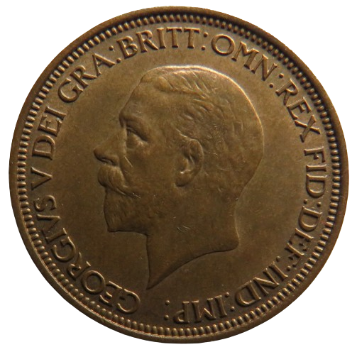 1936 King George V Halfpenny Coin In High Grade