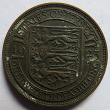Load image into Gallery viewer, 1923 King George V States of Jersey 1/12th of a Shilling Coin
