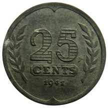 Load image into Gallery viewer, 1941 Netherlands 25 Cents Coin
