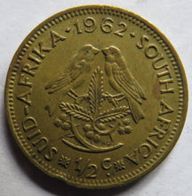 Load image into Gallery viewer, 1962 South Africa Half Cent Coin
