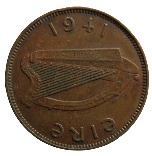 1941 Ireland Farthing Coin