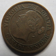 Load image into Gallery viewer, 1859 Queen Victoria Canada One Cent Coin
