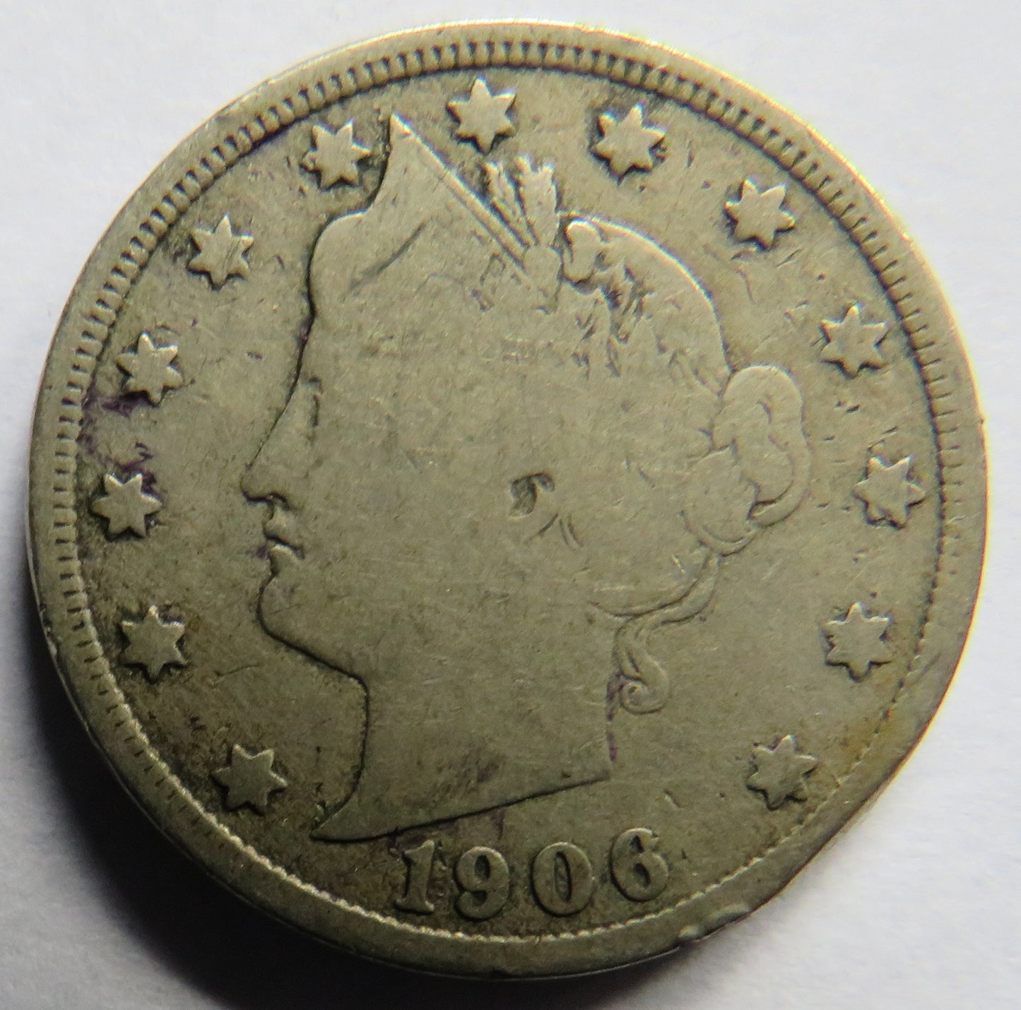 1906 USA Liberty Head Nickel / 5 Cents Coin