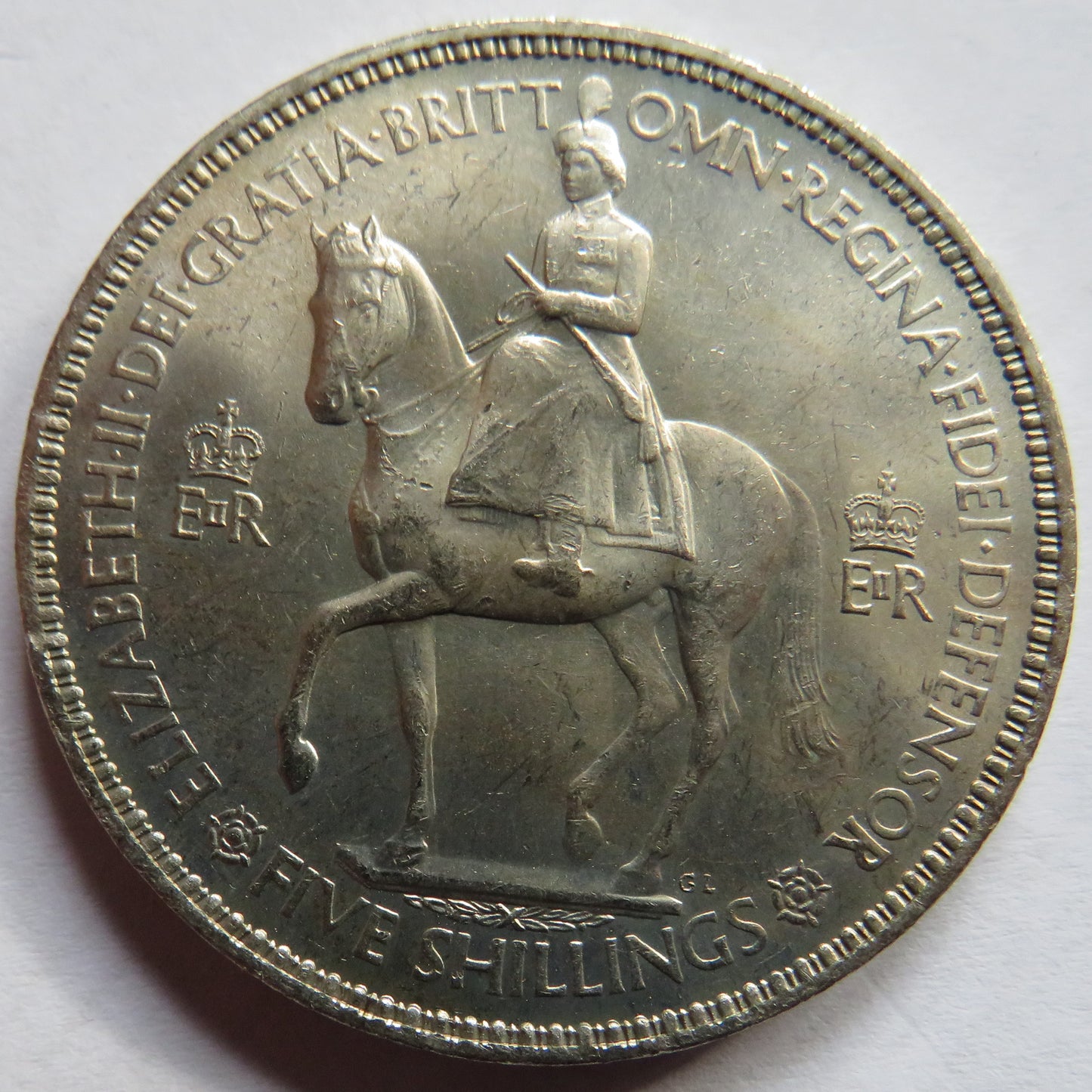 1953 Queen Elizabeth II Coronation Crown Coin