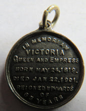 Load image into Gallery viewer, Born 1819 Died 1901 Small Queen Victoria Commemorative Medal
