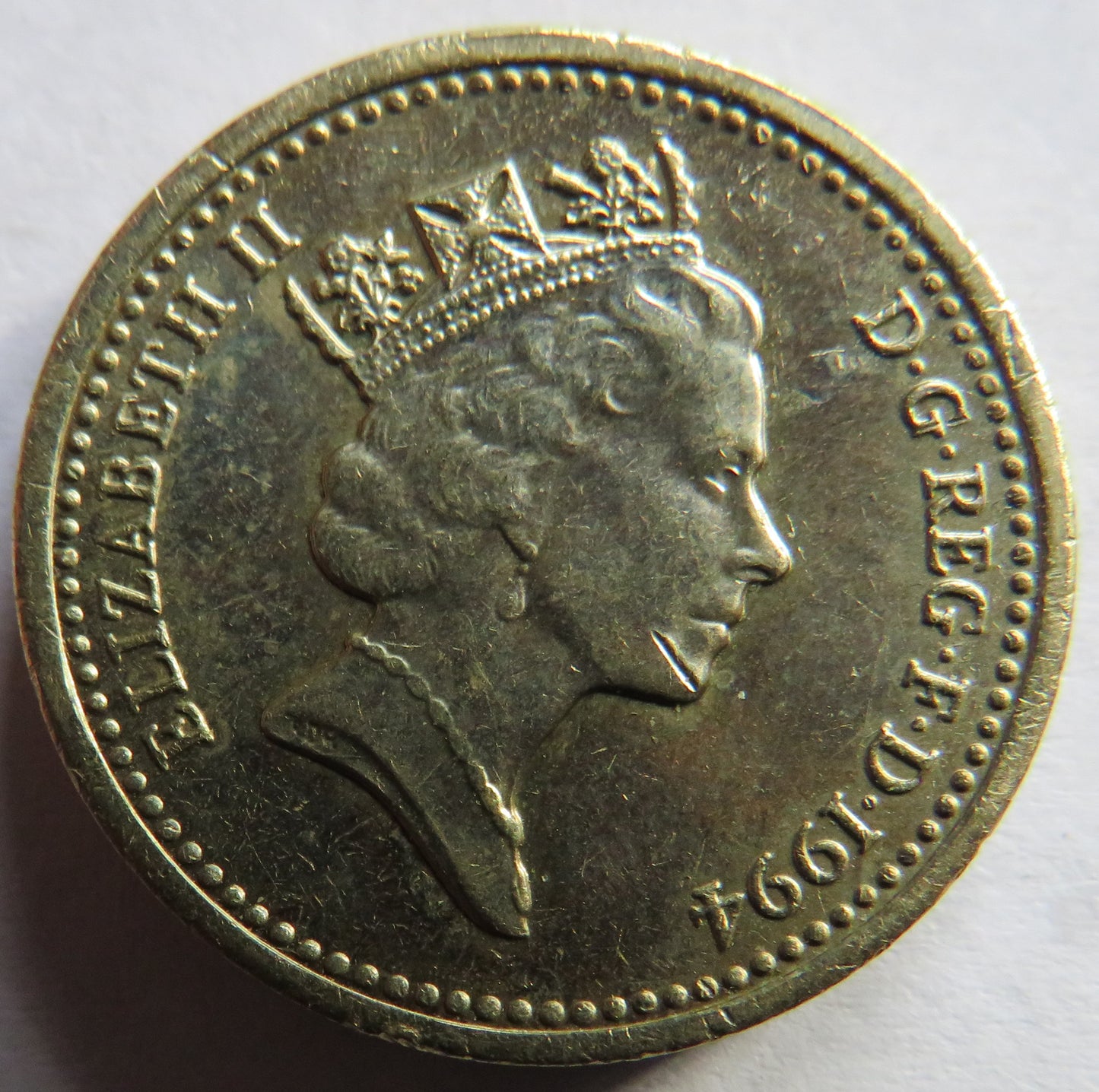 1994 Queen Elizabeth II £1 One Pound Coin Scottish Lion - High Grade