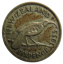 Load image into Gallery viewer, 1933 King George V New Zealand Silver Sixpence Coin
