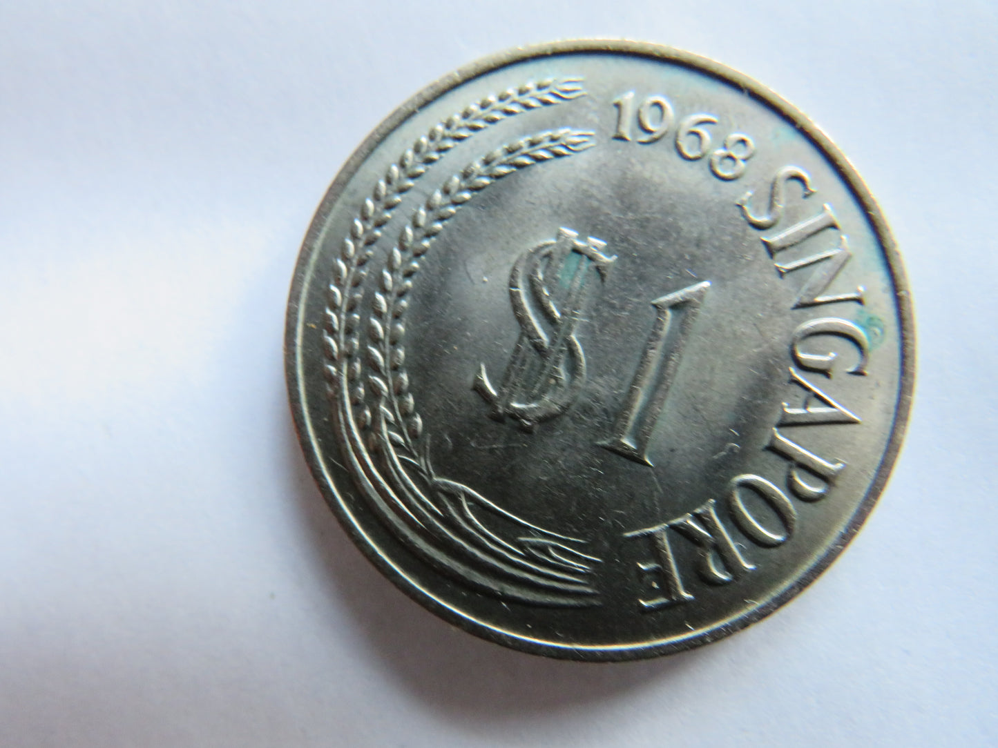 1968 Singapore $1 One Dollar Coin