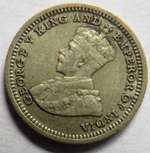 Load image into Gallery viewer, 1935 King George V Straits Settlements Silver 5 Cents Coin
