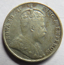 Load image into Gallery viewer, 1910 King Edward VII Straits Settlements Silver 5 Cents Coin
