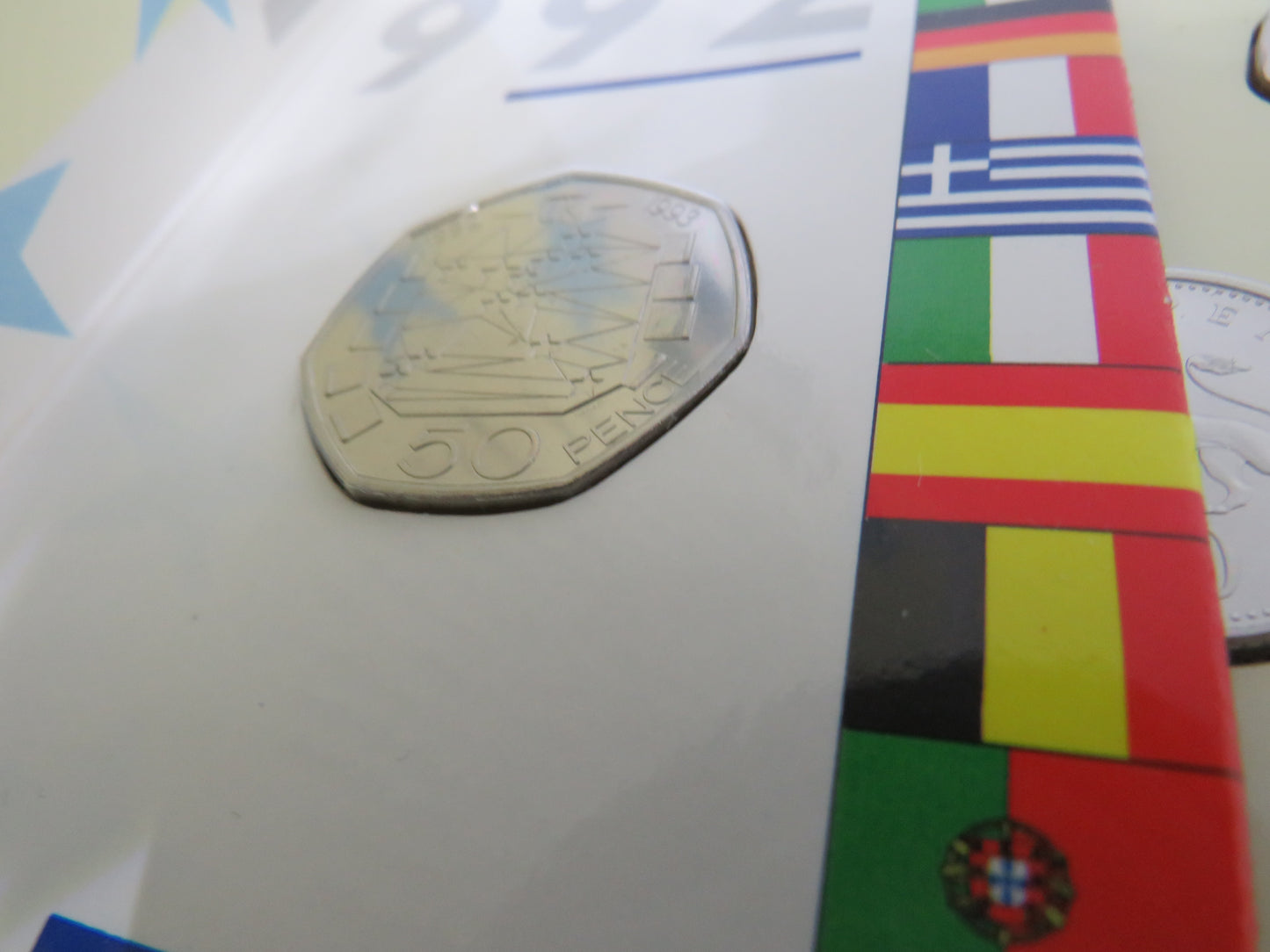 1992 United Kingdom BUNC Coin Collection Which Includes The 1992-93 EEC 50p