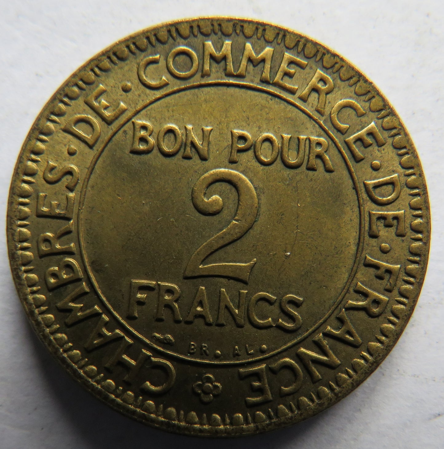 1922 France 2 Francs Coin In High Grade