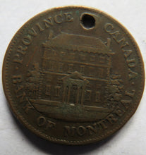 Load image into Gallery viewer, 1844 Province Of Canada Bank Of Montreal Halfpenny Bank Token
